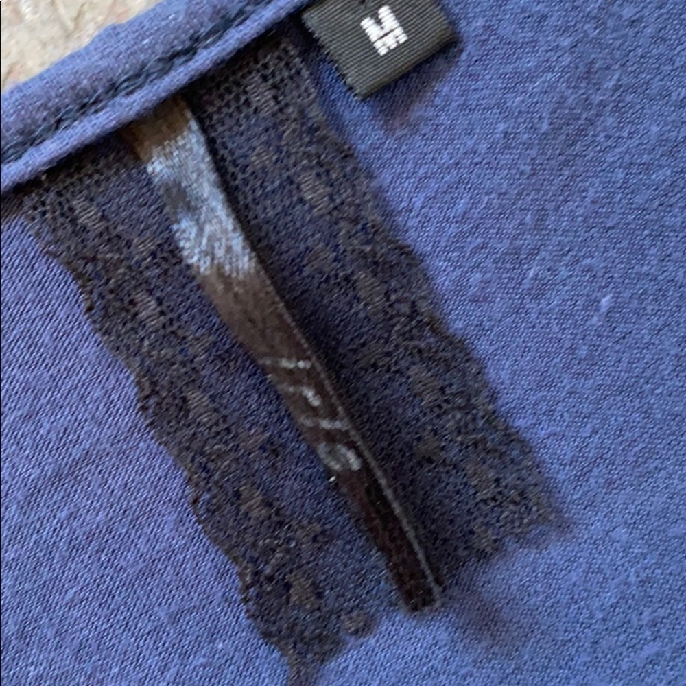 Iris Navy Blue Racerback Ruffle Tunic - Picture 3 of 3